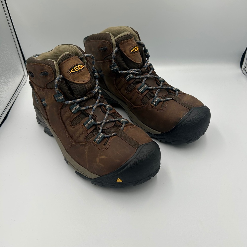 Keen Hiking Boots Mens 11.5D Brown Waterproof Leather ASTM Safety EH 1007004D